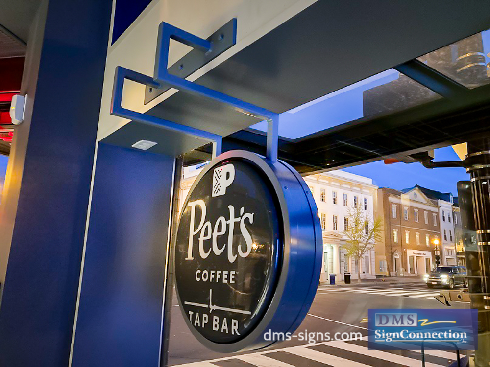 Capital One Georgetown Peets Coffee Illuminated Window Sign
